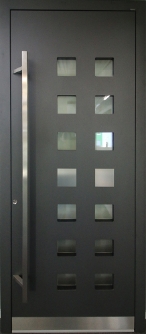 Ausstellungsstück Haustür in grau von Strunk Bauelemente in Datteln